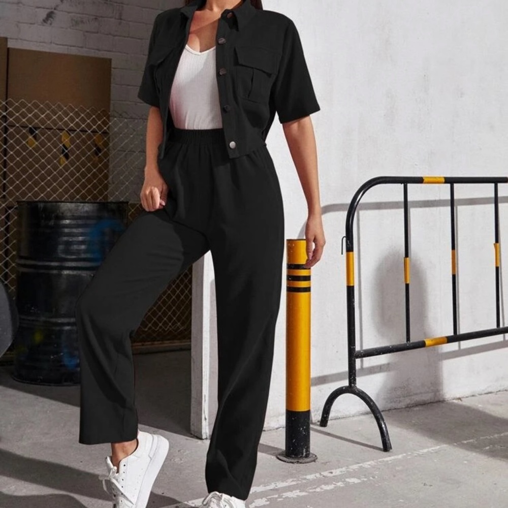 Courdoroy Black Set